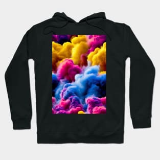 Colorful smoke abstract pattern #52 Hoodie